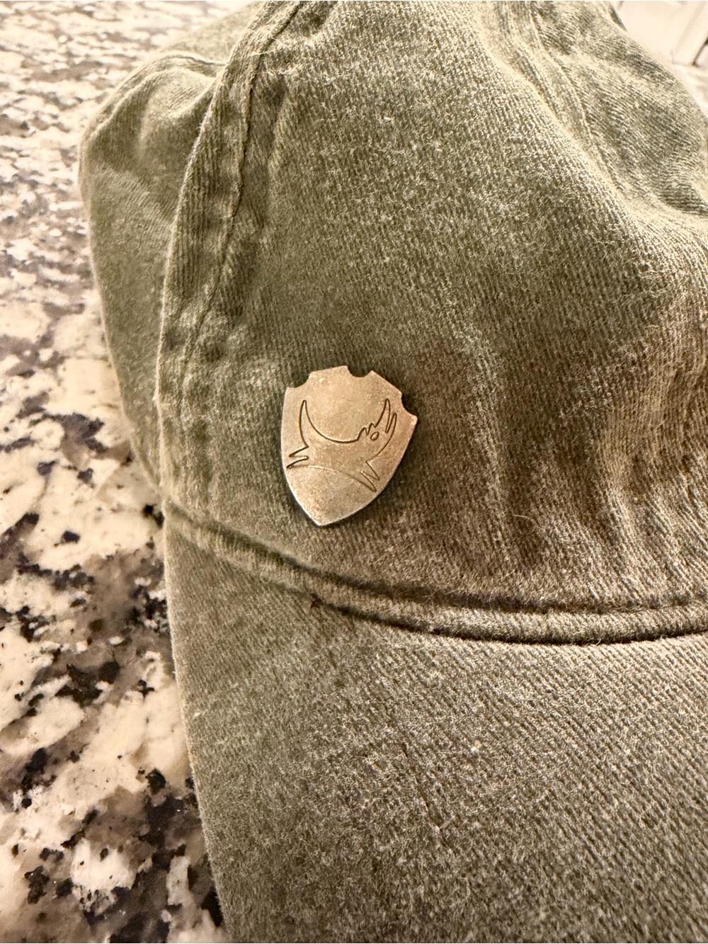 BrewDog Olive Green Washed Baseball Cap Adjustable Strap